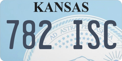 KS license plate 782ISC