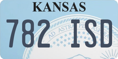 KS license plate 782ISD