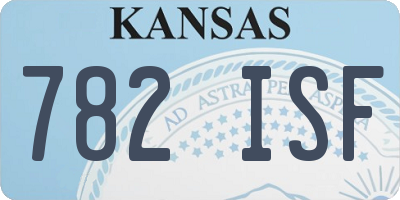 KS license plate 782ISF
