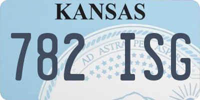 KS license plate 782ISG