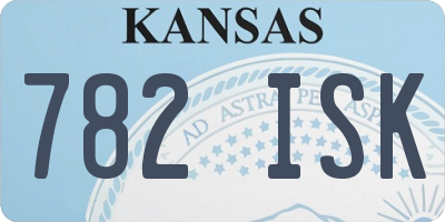 KS license plate 782ISK