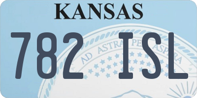 KS license plate 782ISL
