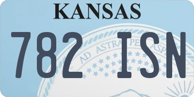 KS license plate 782ISN