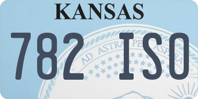 KS license plate 782ISO