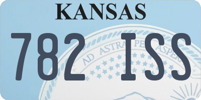KS license plate 782ISS