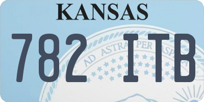 KS license plate 782ITB