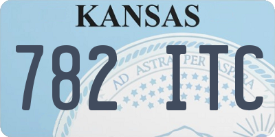 KS license plate 782ITC