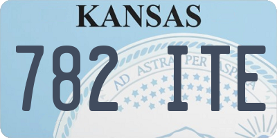KS license plate 782ITE