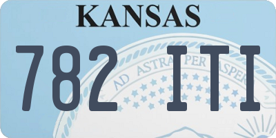 KS license plate 782ITI