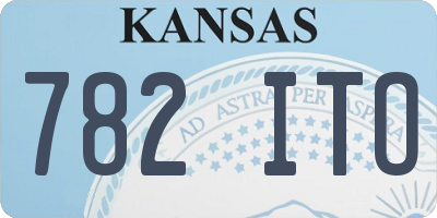 KS license plate 782ITO