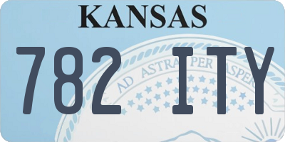 KS license plate 782ITY