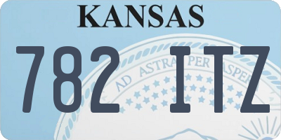 KS license plate 782ITZ
