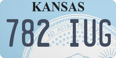 KS license plate 782IUG