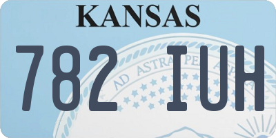 KS license plate 782IUH