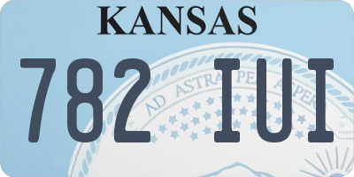 KS license plate 782IUI
