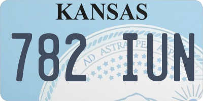 KS license plate 782IUN