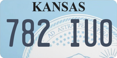 KS license plate 782IUO