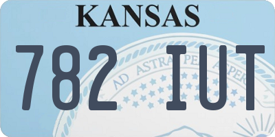 KS license plate 782IUT
