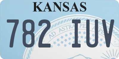 KS license plate 782IUV