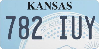 KS license plate 782IUY