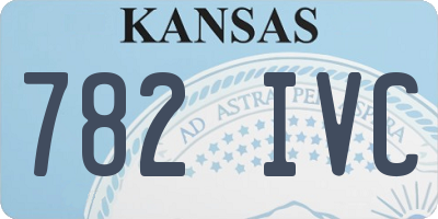 KS license plate 782IVC