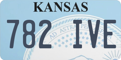 KS license plate 782IVE