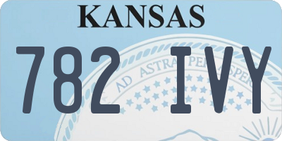KS license plate 782IVY