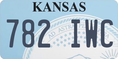 KS license plate 782IWC