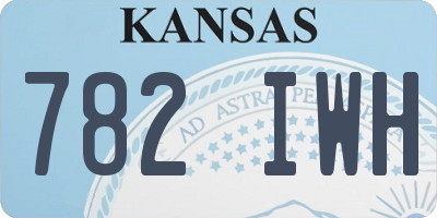 KS license plate 782IWH