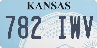 KS license plate 782IWV