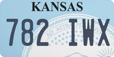 KS license plate 782IWX