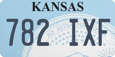KS license plate 782IXF