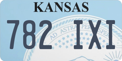 KS license plate 782IXI