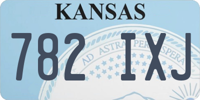 KS license plate 782IXJ