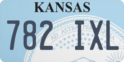 KS license plate 782IXL