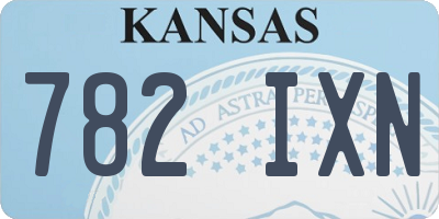 KS license plate 782IXN