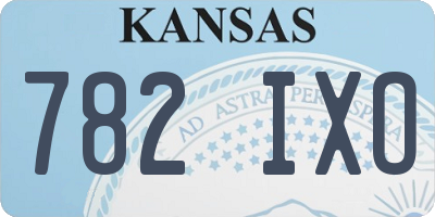 KS license plate 782IXO