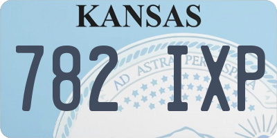 KS license plate 782IXP