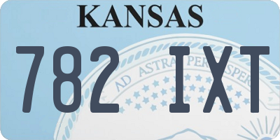 KS license plate 782IXT