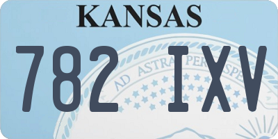 KS license plate 782IXV
