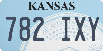 KS license plate 782IXY