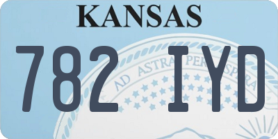 KS license plate 782IYD
