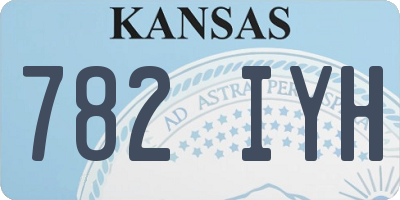 KS license plate 782IYH