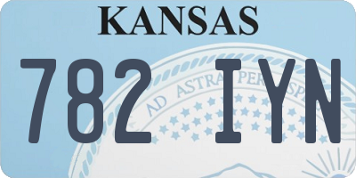 KS license plate 782IYN