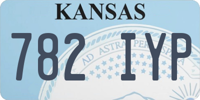 KS license plate 782IYP