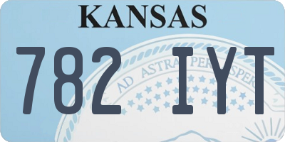 KS license plate 782IYT