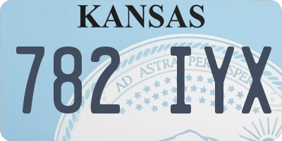 KS license plate 782IYX
