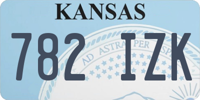 KS license plate 782IZK