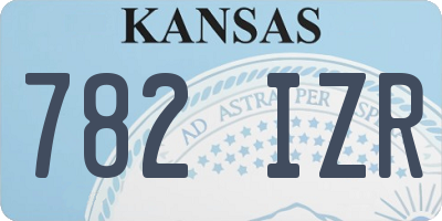 KS license plate 782IZR