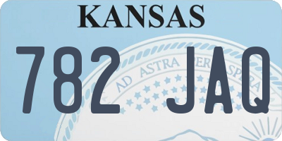 KS license plate 782JAQ